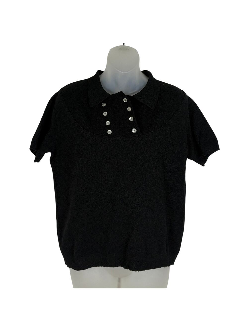 Vintage 50s 60s Exmoor Dimmer Skimmer Rockabilly Antron Nylon Sweater Top Size M